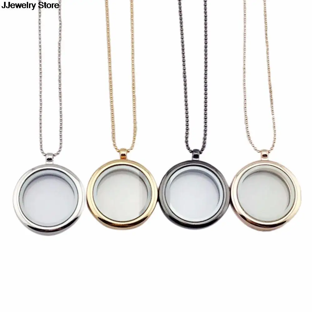 4 цвета 2 стиля 30 мм Круглый Магнитный стеклянный плавающий медальон Подвески