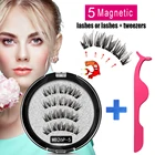 Новые магнитные ресницы MB с 5 магнитами норковые ресницы натуральные длинные накладные ресницы Аппликатор магнитные накладные ресницы MB24P