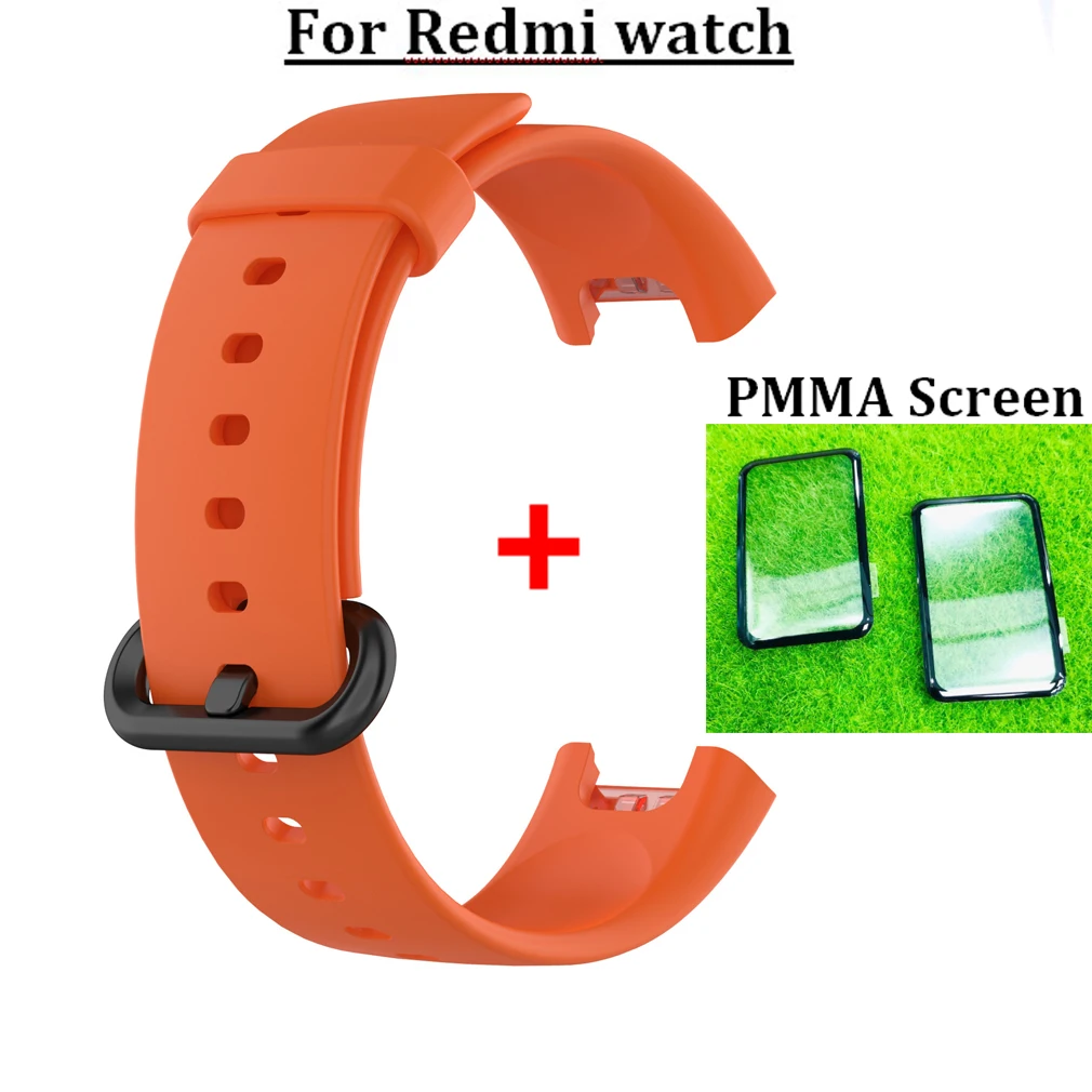 3D ПММА защитная пленка для экрана часов Realme ремешок смарт браслета сменный наручных 2 в 1 силиконовые