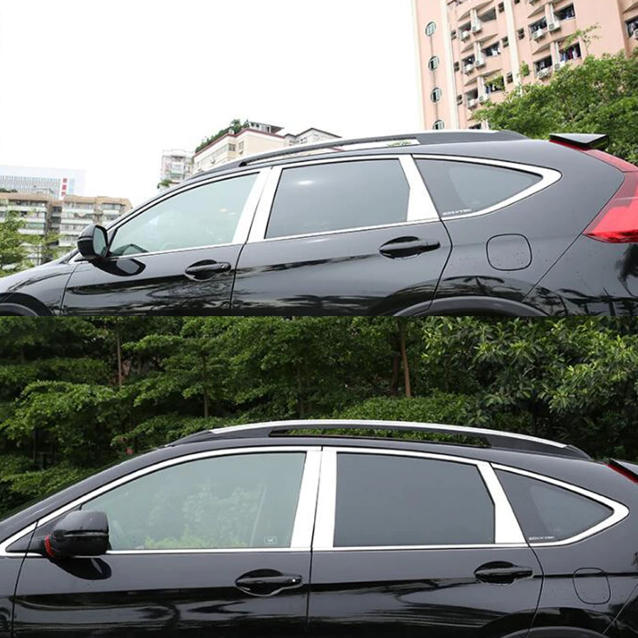 

Car Styling For Honda CRV CR-V 2012 2013 2014 2015 2016 2017 Accessories Stainless steel Window Trims Center Pillars Covers