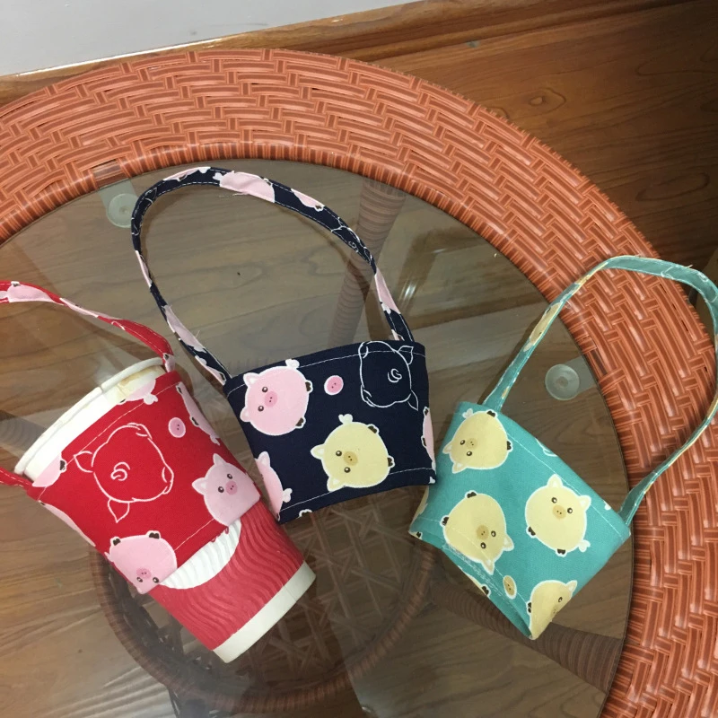 Экологически чистый пакет для напитков милый мультяшный Набор чайных чашек с