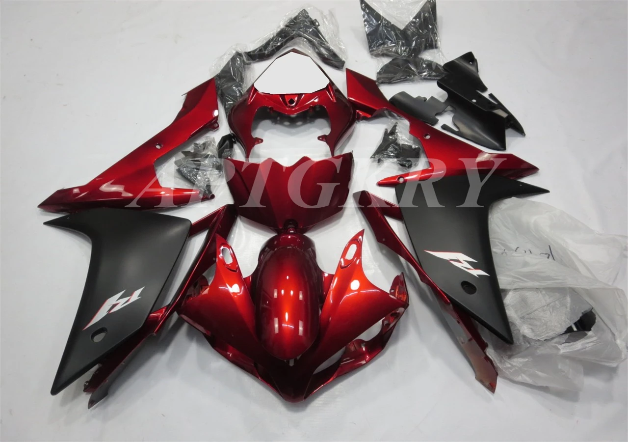 

Новый комплект обтекателей для мотоцикла из АБС-пластика, подходит для YAMAHA YZF R1 2007 2008 YZF-R1 YZF 1000R, кузов красного и черного цвета на заказ