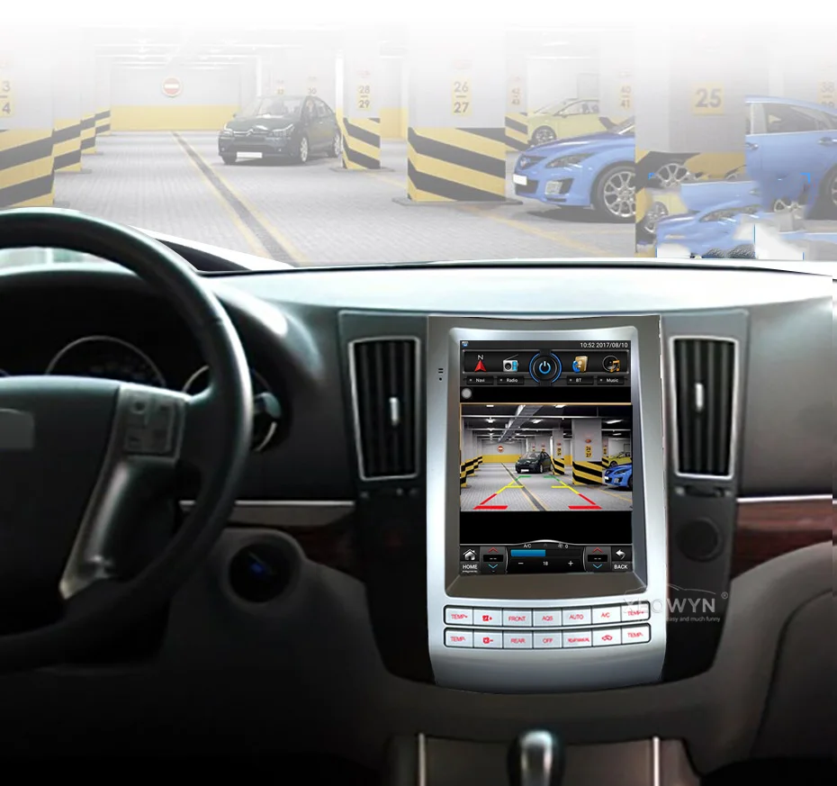 Вертикальный экран Tesla стиль Android 6,0 10,4 дюймов Автомагнитола для HYUNDAI Ix55 навигация Gps Мультимедиа