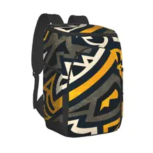 Refrigerator Bag African Geometric Grunge Print Soft Large Insulated Cooler Backpack Thermal Fridge Travel Beach Beer Bag