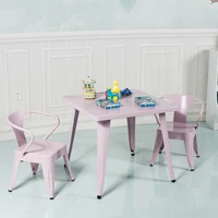kids steel 27 square table children play learn activity table home pink