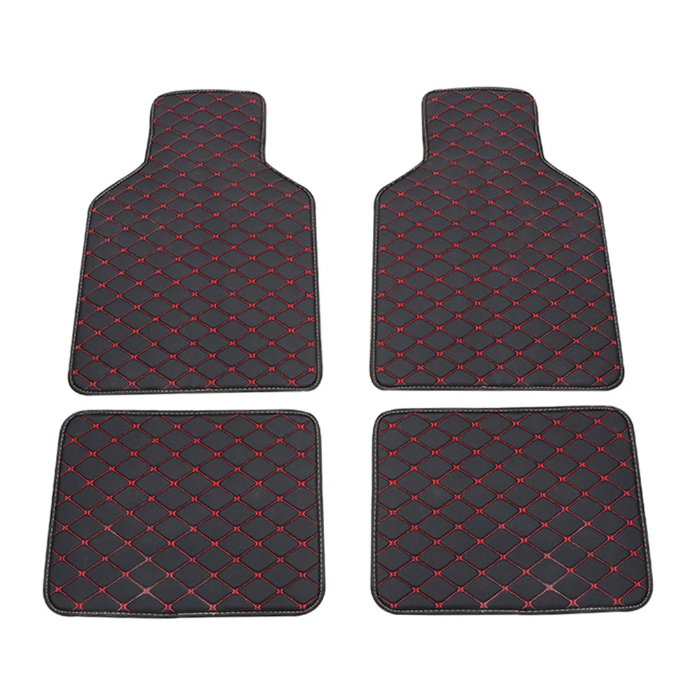 

Universal Car Floor Mats Front & Rear Carpet Universal Auto Mat All Weather Waterproof For Car Truck SUV