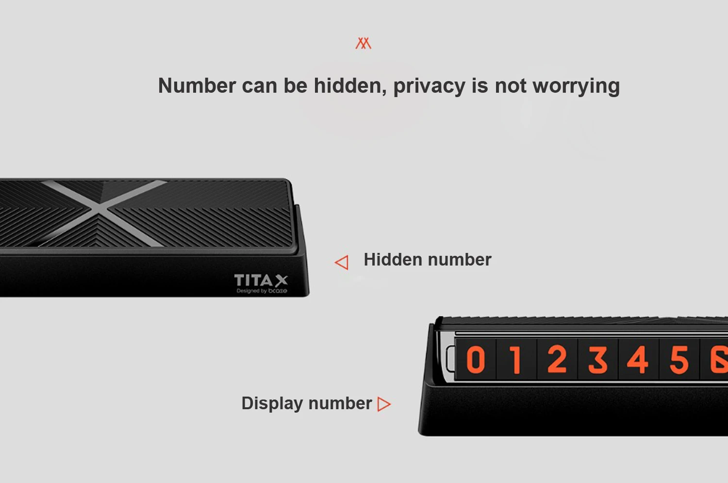 Xiaomi Mijia Bcase, TITA X Share To Bcase, откидной Чехол, автомобильный, умеренный, парковочный телефон, номерная карта, мини-украшение для автомобиля