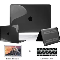 laptop case for apple macbook pro 1315air 1113macbook 12 a1534 matte black hard shellkeyboard coverscreen protector