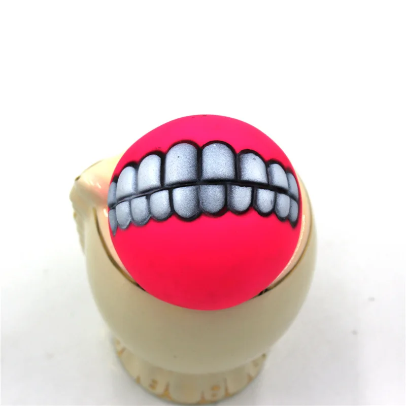 Игрушечный мяч для питомца утолщенный эмалированный зубчатый шар игрушка собаки