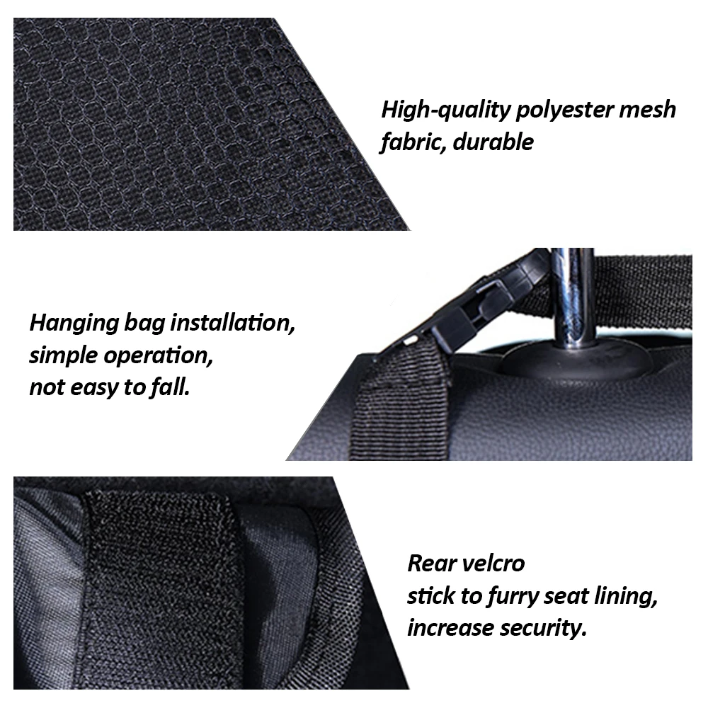 Автомобильный задний сумка для хранения на спинку сиденья с несколькими