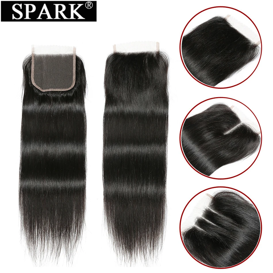 

Бразильские прямые человеческие волосы с фронтальной шнуровкой 13x4 швейцарское кружево 100% Человеческие волосы Remy натуральные волосы 4X4 кружевное закрытие