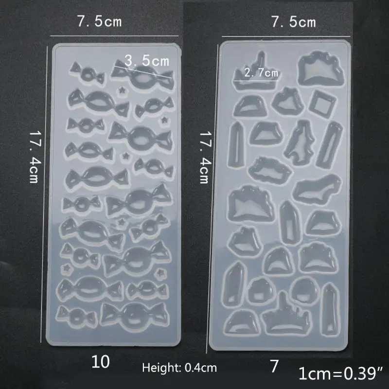 

Crystal Epoxy Resin Mold Pendants Casting Silicone Mould DIY Crafts Making Tool