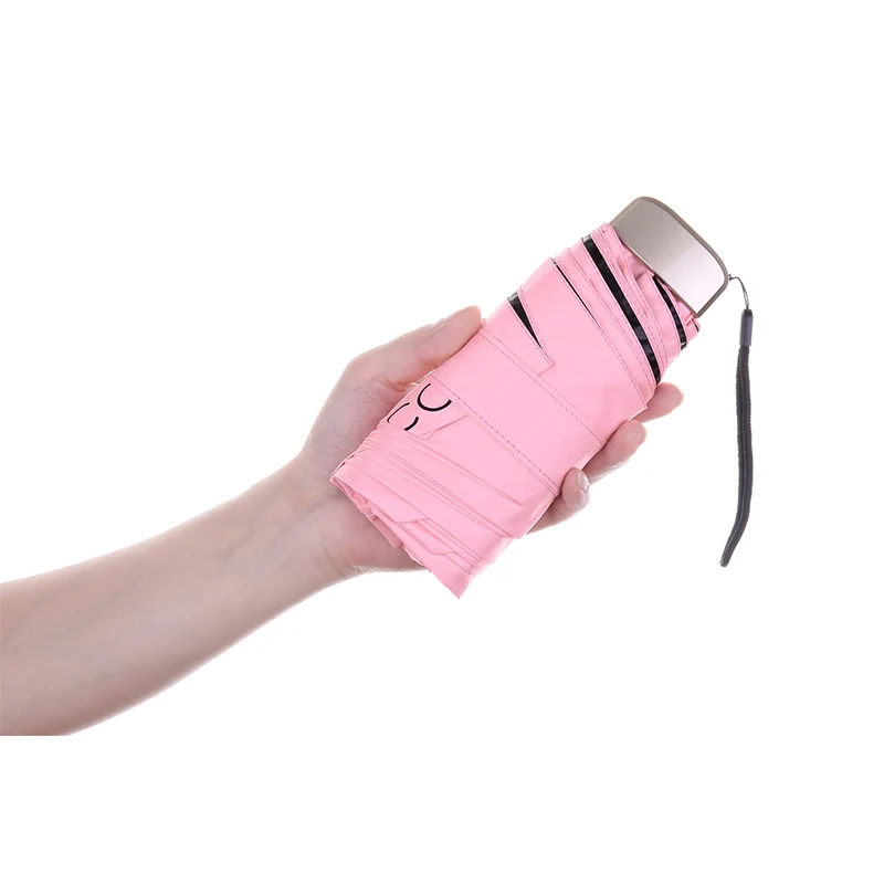 Модный складной зонт от дождя Мини карманный солнцезащитный зонтик женский