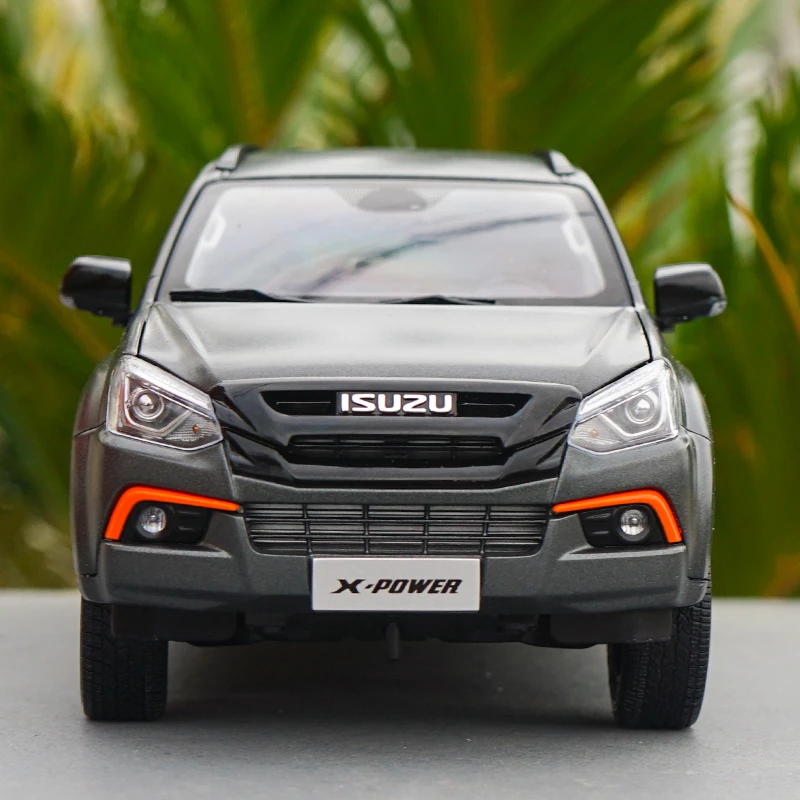 1:18 литая модель для ISUZU MU X Power 2019 матовый черный Внедорожник Коллекция игрушечных