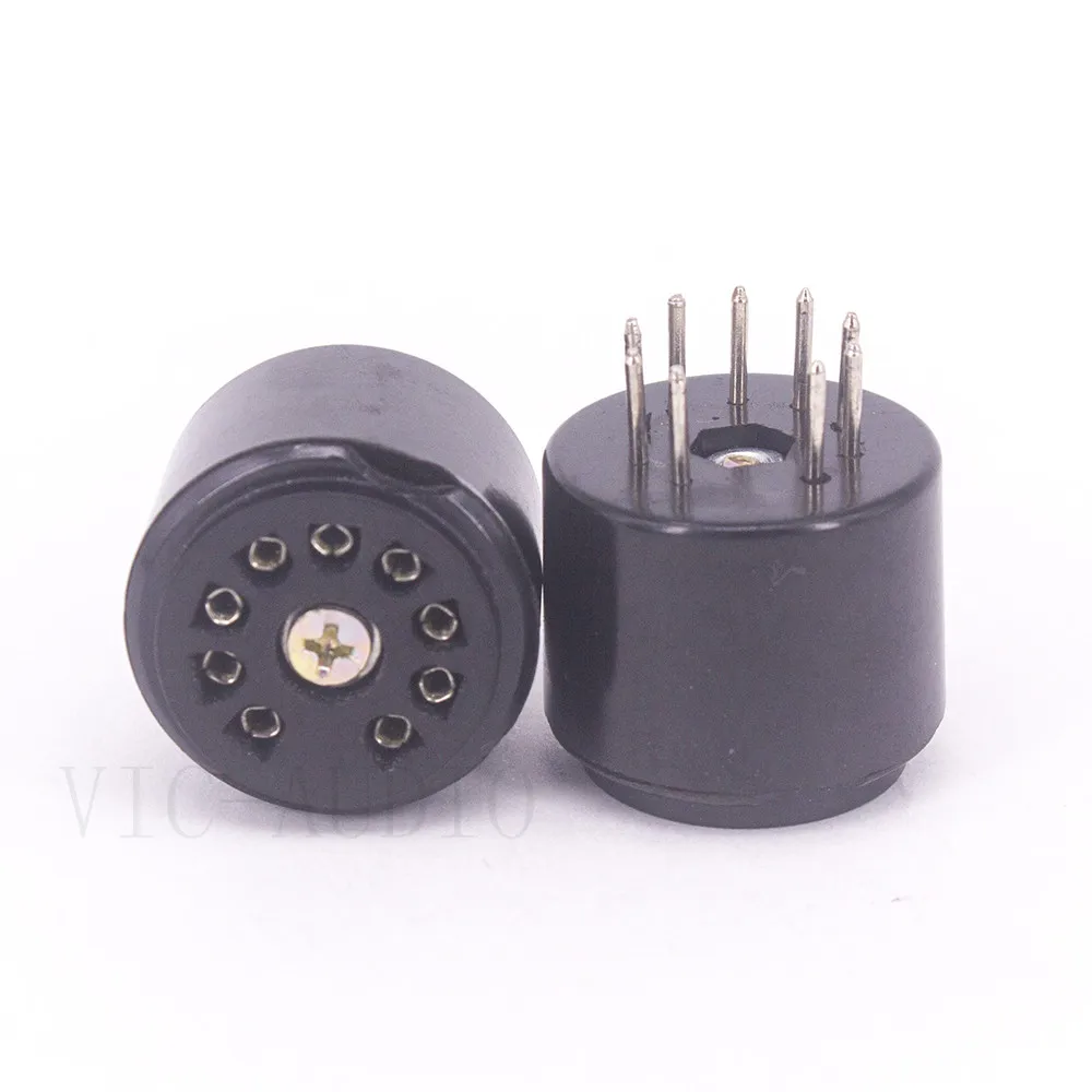 2 шт. 9 штифтов DIY усилитель увеличительная розетка для ECC81 ECC82 ECC83 12AX7 6CG7 6922 6DJ8