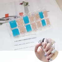 d31 fashion full cover nail polish wraps adhesive nail stickers nail art decorations manicure tools environmental for woman