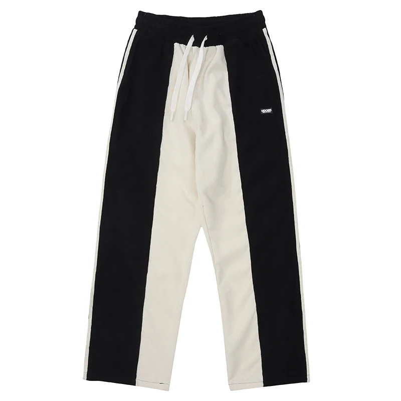 

Мужские вельветовые брюки-багги в стиле хип-хоп, Джоггеры в стиле пэчворк, уличная одежда в стиле Харадзюку, повседневные спортивные брюки, ...