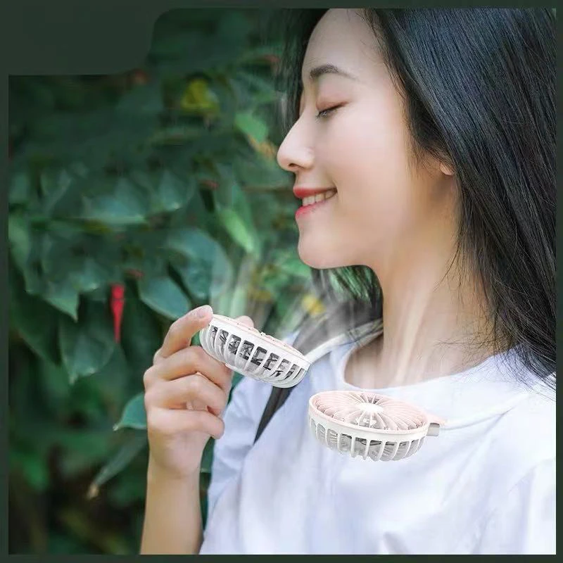 Портативный мини вентилятор на шею с зарядкой от USB|Вентиляторы| |