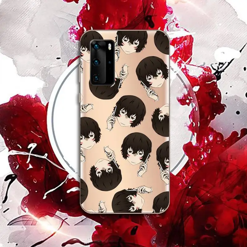 

bungou stray Dogs anime Phone Case Transparent for Huawei P20 P30 P40 honor 8 10i P smart 2019 Samsung A71 A21S S10 20 plus