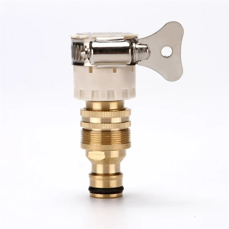 

15mm-23mm Universal Kitchen Hose Adapter Metal Faucet Connector Mixer Hose Adapter Tube Joint Fitting Garden Watering Tools