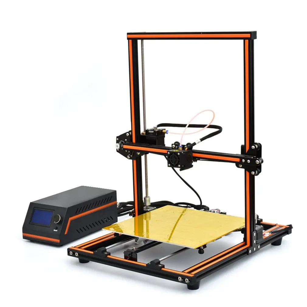 E12 3d принтер алюминиевая рама Высокая точность настольный наборы Reprap Diy набор Off
