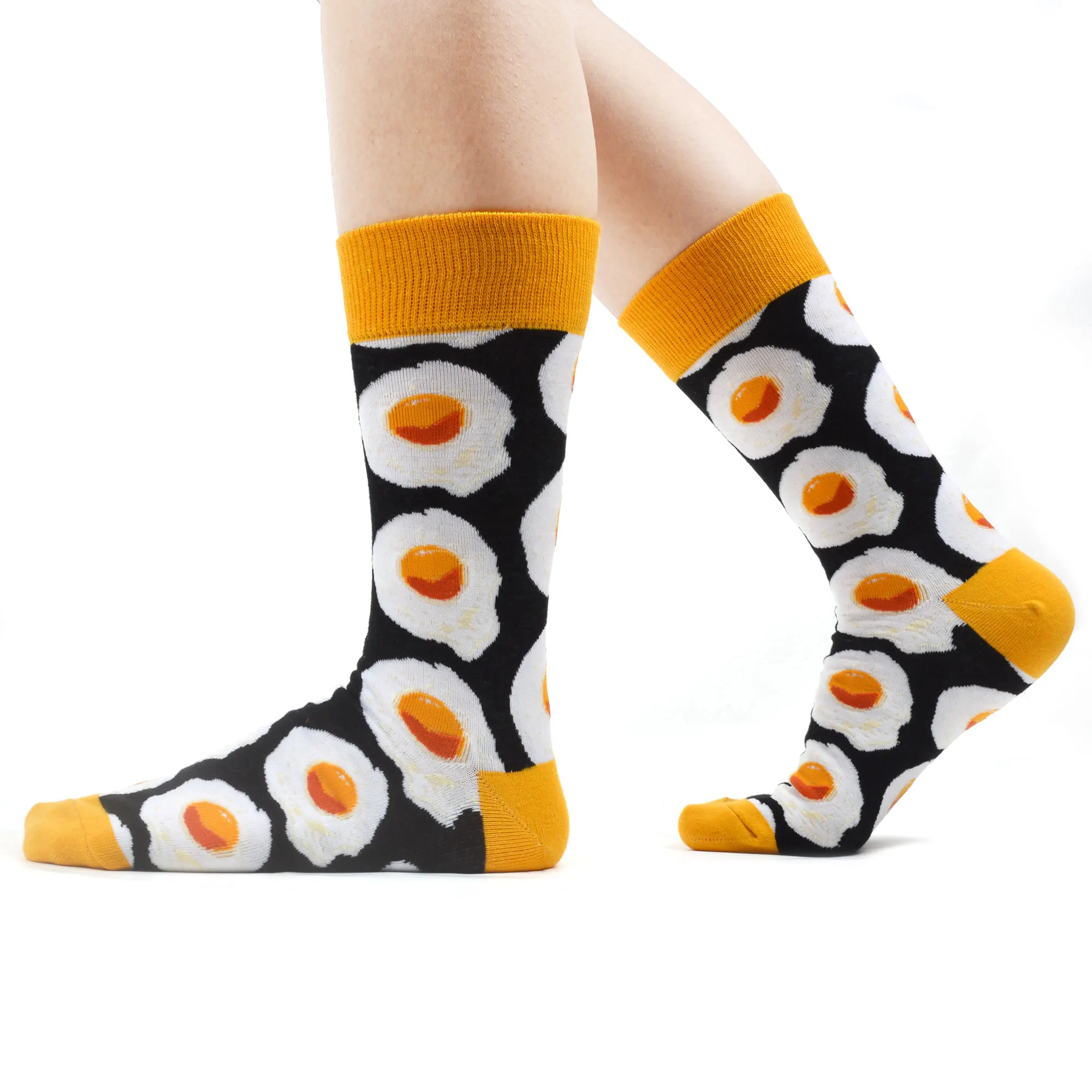 SANZETTI 10 Pairs Women Socks Combed Cotton Colorful Fun Happy Cute Sushi Fashion Flowers Pattern Wedding Dress Popular Socks