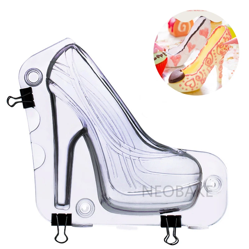 

Creative Chocolate Mold High-Heel Shoe Fondant Candy Cake Decoration Molds 3D Sugar Paste Moulds Baking Suger Craft Tools