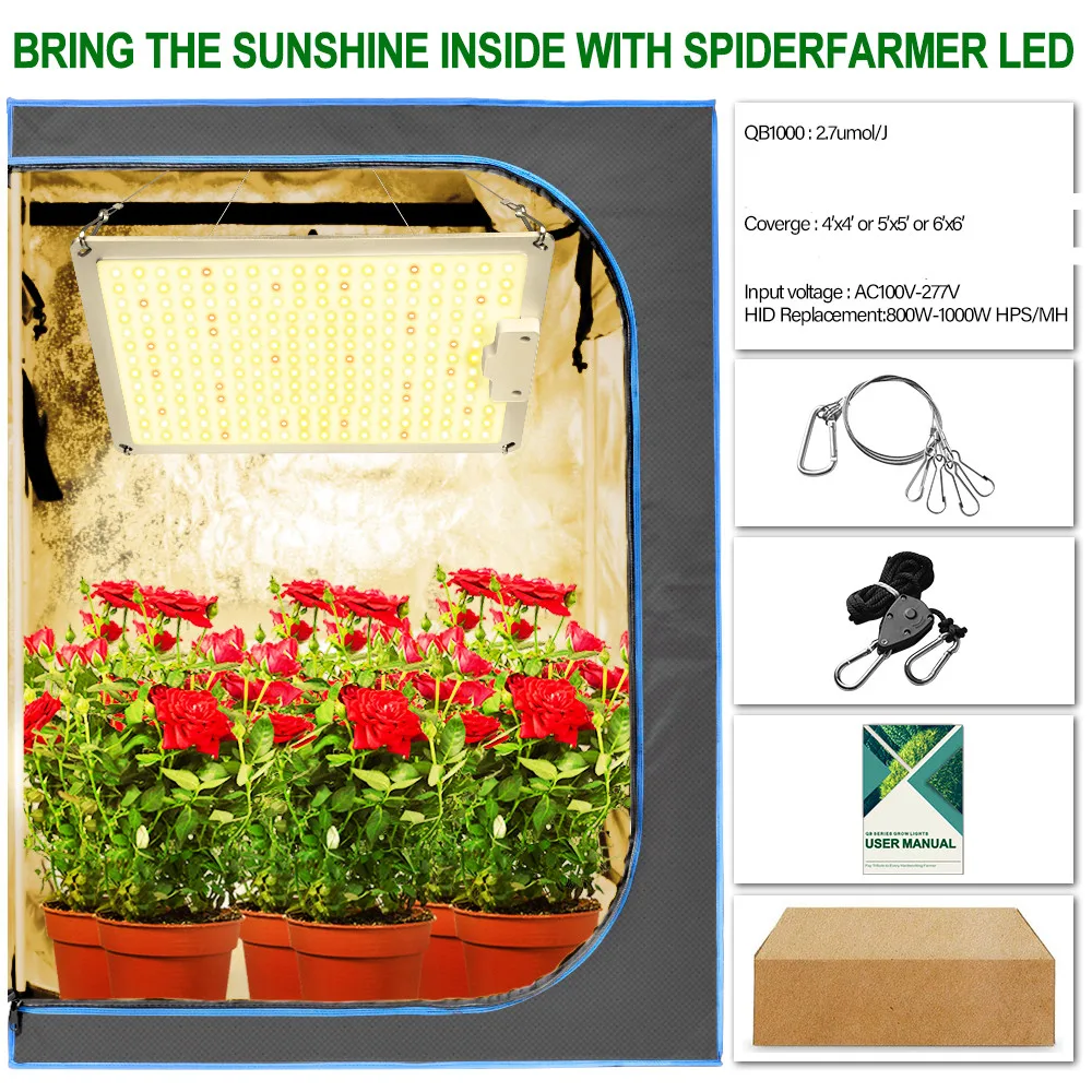 Grow Light Full Spectrum Led 1000W Board with IR/UV Plants & Flowers