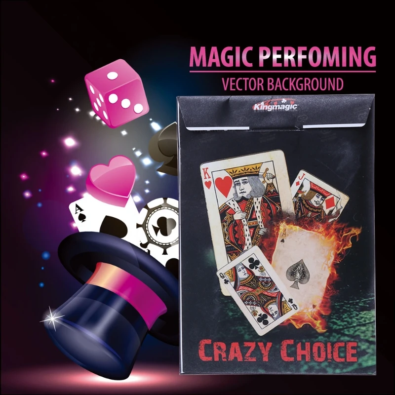 Новые карты Crazy Choice магический трюк превратите в одну и ту же магическую игрушку