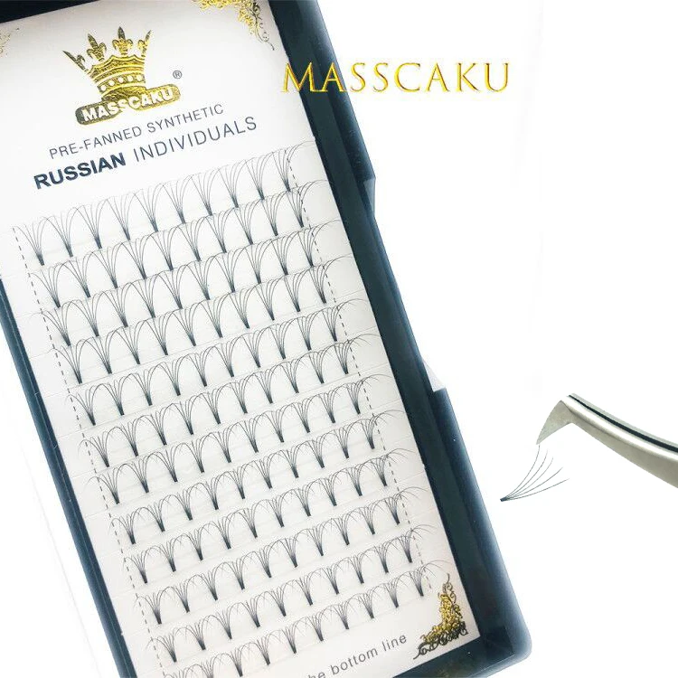 Ресницы для наращивания MASSCAKU 3d4d5d6d10d20d объемные искусственные норковые накладные
