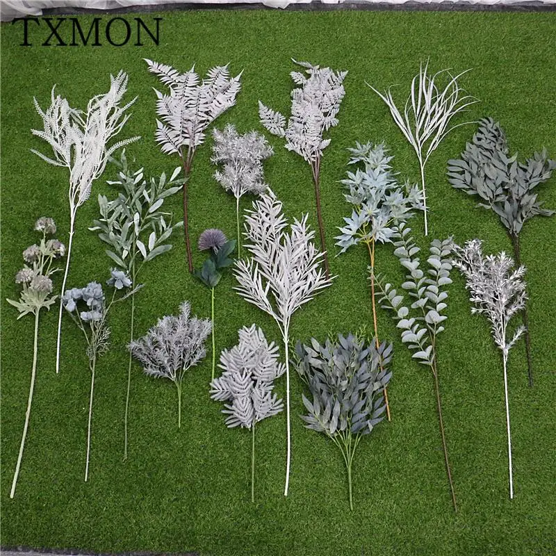 искусственные цветы Высококачественные серебряные серии свадебные Пластиковые