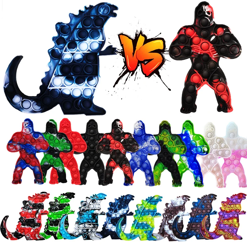 

Игрушка-фиджет Godzillas Vs King Kong, сенсорная антистрессовая игра