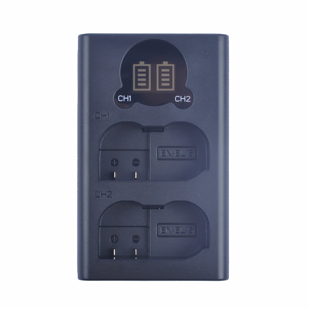 EN-EL15a EN-EL15b двойной ЖК-дисплей USB Батарея Зарядное устройство совместимо с Nikon D500 D600 D610 D7000 D7100 D7200 D750 D7500 камеры