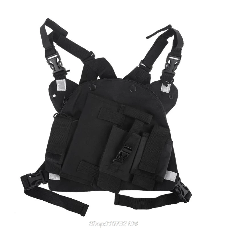 

Double Radio Shoulder Holster Chest Harness Holder for Baofeng UV-5R UV-82 UV-9R PLUS Walkie Talkie Rescue Essentials N12 20