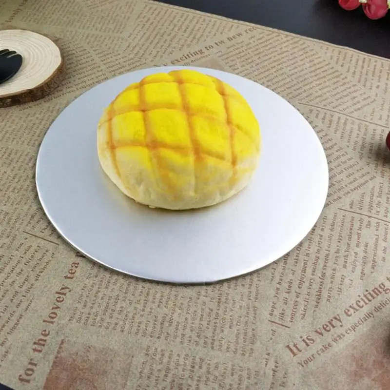 

10PCS Round Cake Boards Non-Stick Mousse Paper Circle Base Cardboard Paper Mousse Cupcake For Cake Tray Pad