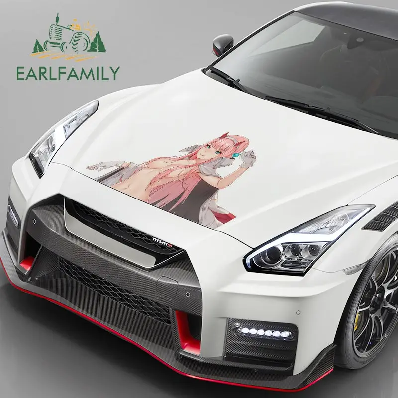 EARLFAMILY 43 см x 28 7 крутые большие автомобильные наклейки для Darling In The Franxx Zero Two аниме