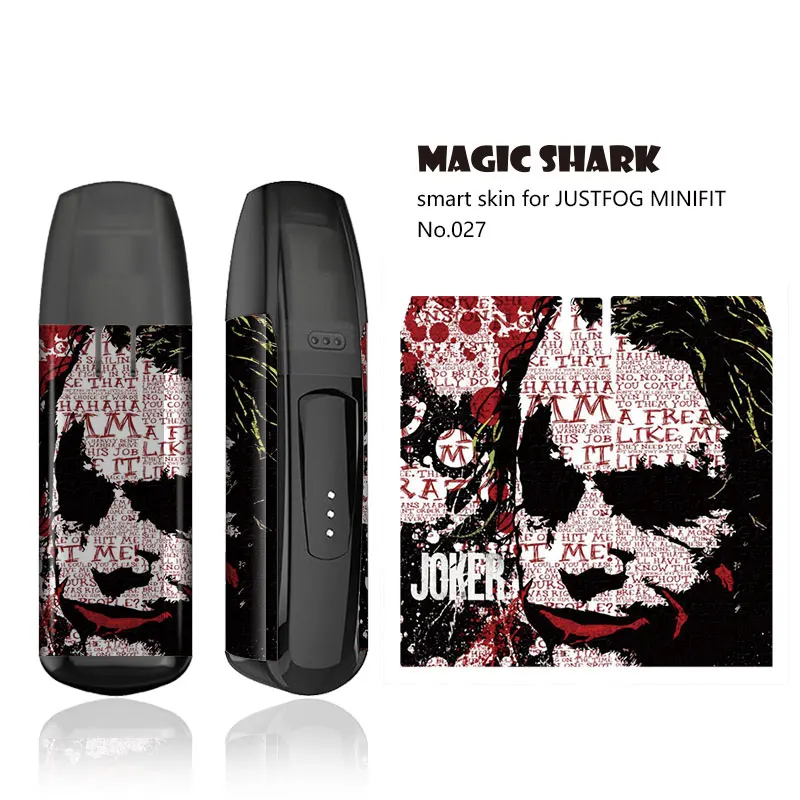 Наклейка Magic Shark Stereo 3M Joker панда змея Череп злые наклейки пленка чехол для JUSTFOG MINIFIT