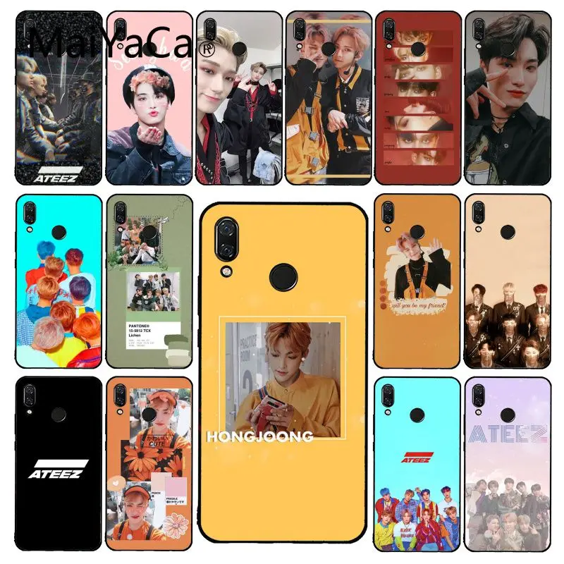 Чехол для телефона Maiyaca ATEEZ HongJoong SeongHWA Xiaomi Redmi4X 6A 9 8A note pro 5Plus Note4 Note5 7 Note6Pro 8T|Бамперы| |