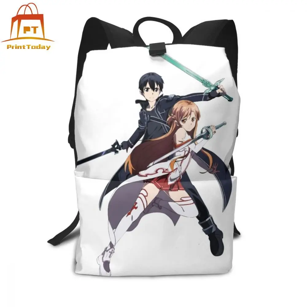 Рюкзак для книг Sword Art Online боевые рюкзаки Kirito Asuna Высококачественная