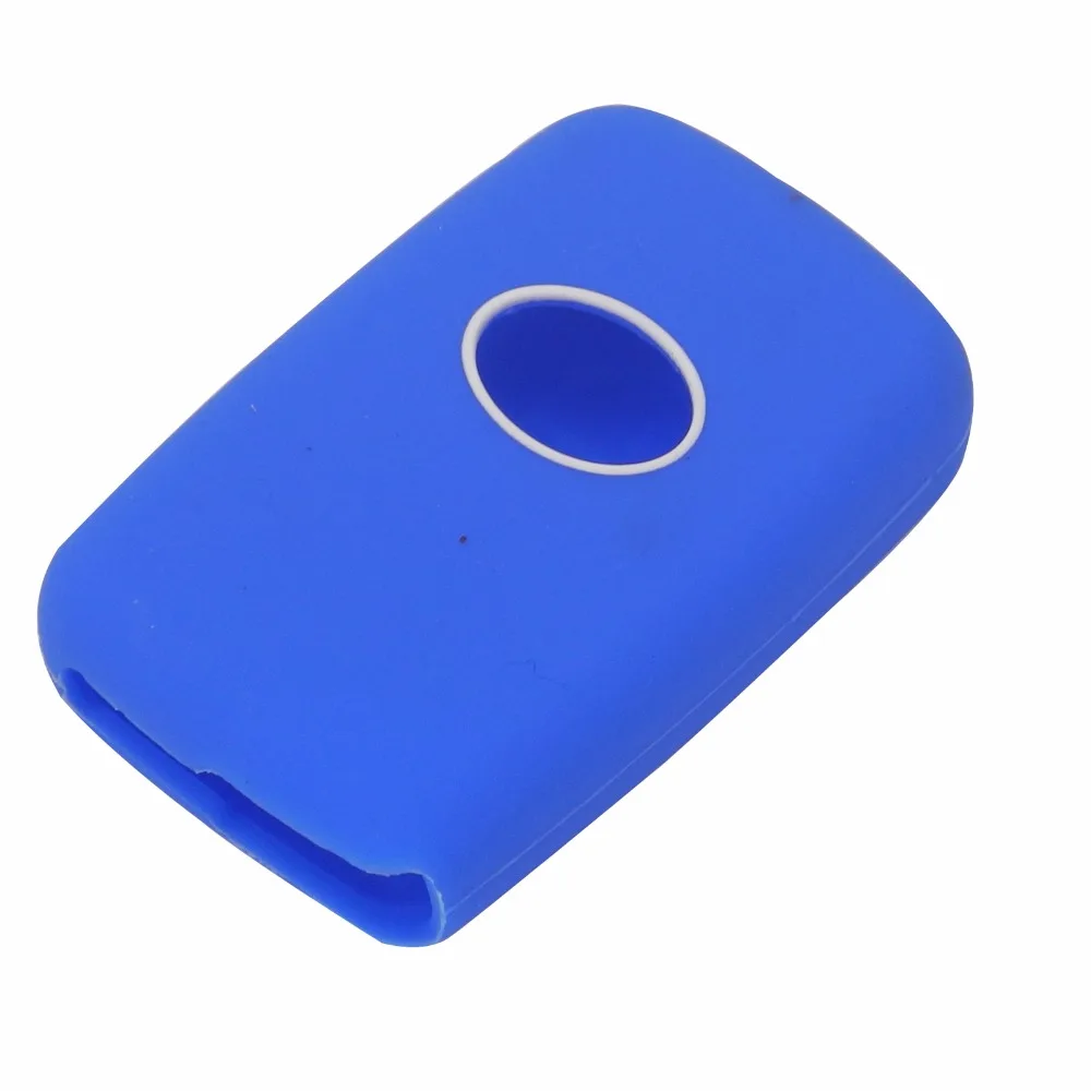

jingyuqin Silicone Car Key Cover Case For Toyota Highlander Prado Crown Land Cruiser Prius Vitz Key Car-styling Jacket 3 buttons