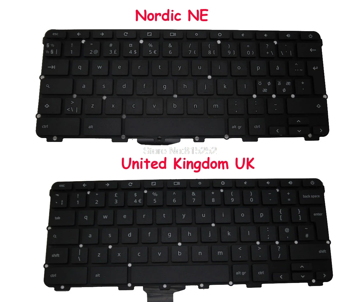 Клавиатура для Acer Chromebook 11 C738T 15 C910 3916 NSK G33SQ 0U D0K V6333A Nordic NE Королевство ЮК C720P C810|keyboard