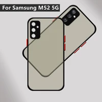 for samsung galaxy m52 5g case for samsung m52 5g capas bumper matte soft translucent cover for samsung a13 a23 m33 m52 5g case