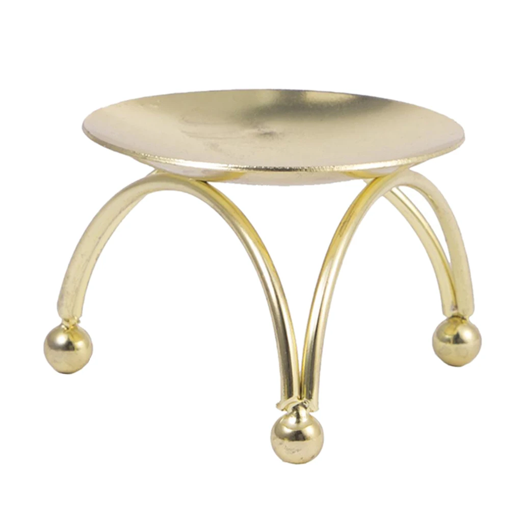 

Candle Pillar Antique Vintage Style Stand Tea Light Table Iron Wax Candle Holder
