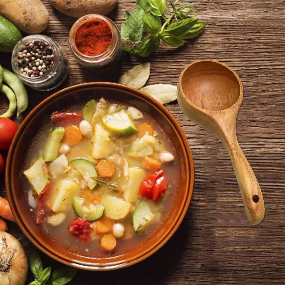 Твердая деревянная ложка многофункциональная совок кухонная утварь. Изоляция и