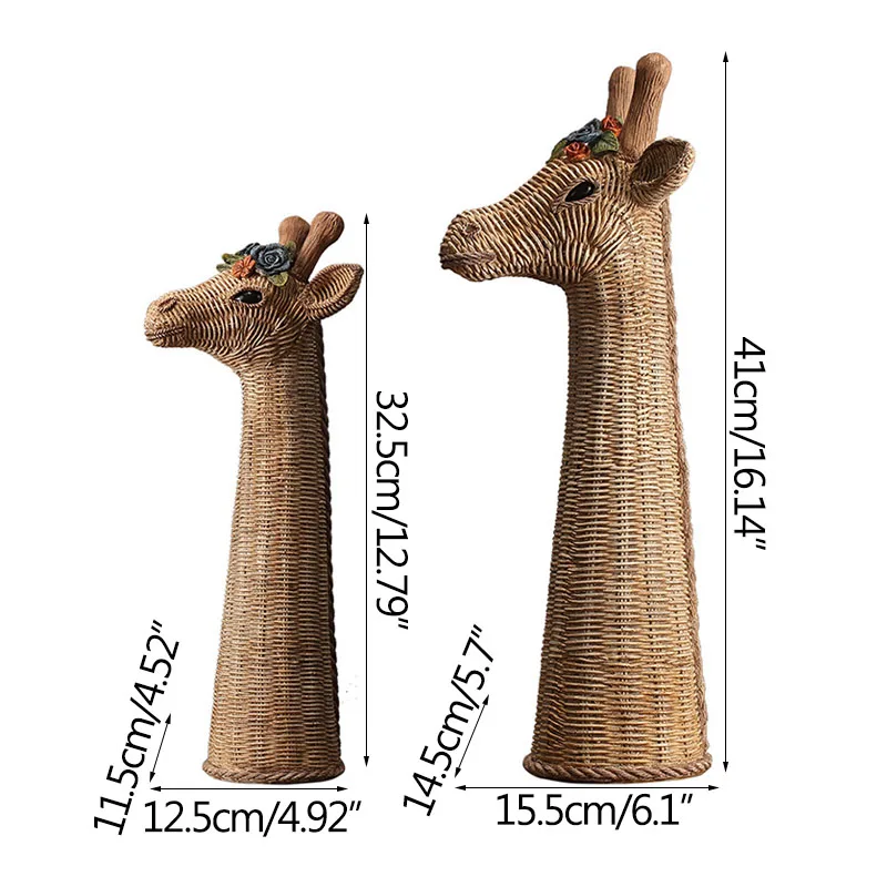 

Strongwell Creative Home Decor Furnishings Handmade Resin Elk Sculpture & Statue Living Room Display Crafts Housewarming Gifts