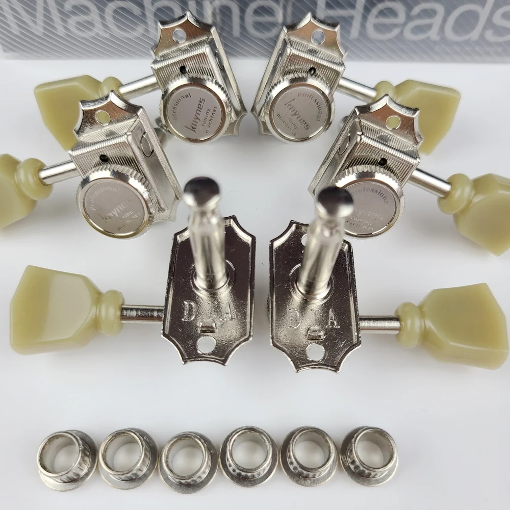 1 set 3r3l vintage deluxe locking elektrische gitarre mechaniken mechaniken für lp sg elektrische gitarre nickel silber tuning pegs free global s