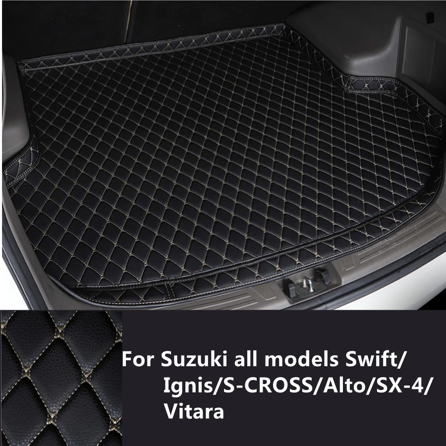 

High Side Car Trunk Mat For Suzuki Swift S-CROSS Alto SX-4 Vitara (2006-2021) Car Styling Car Cargo Liner Waterproof