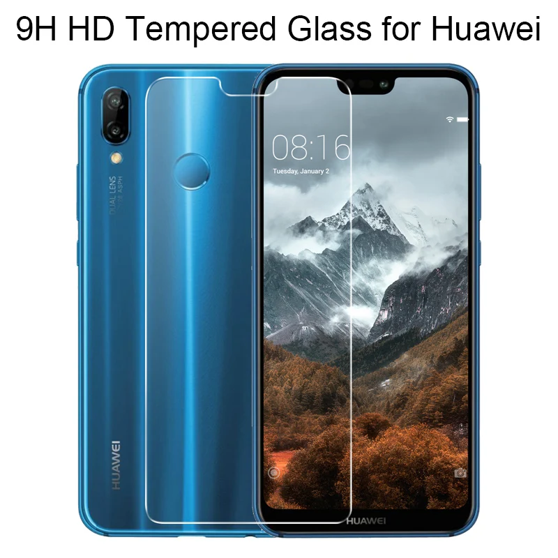 Защитное стекло 9H HD для Huawei P8 Lite 2017 P10 Plus Защита экрана P9 P20 Pro Light|Защитные стёкла и