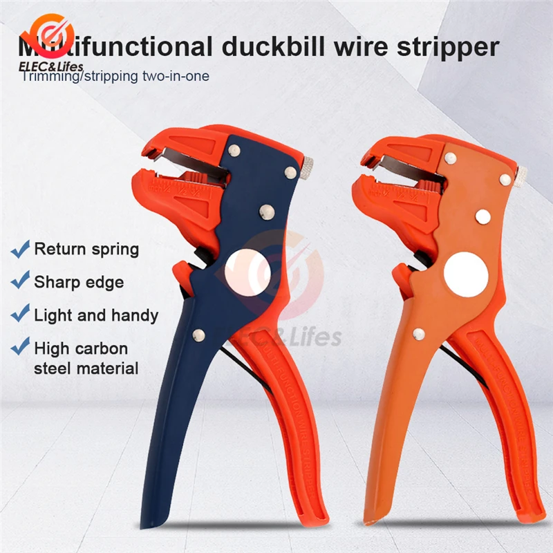 

2-20mm Adjustable Automatic Cable Wire Stripper With Cutter Duckbill Bend Nose Bolt Clippers Wire Stripping Tool