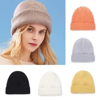 new winter beanie hats for women knitted cotton warm female hat solid color fashion autumn bonnet casual hedging caps %d1%88%d0%b0%d0%bf%d0%ba%d0%b0 2021
